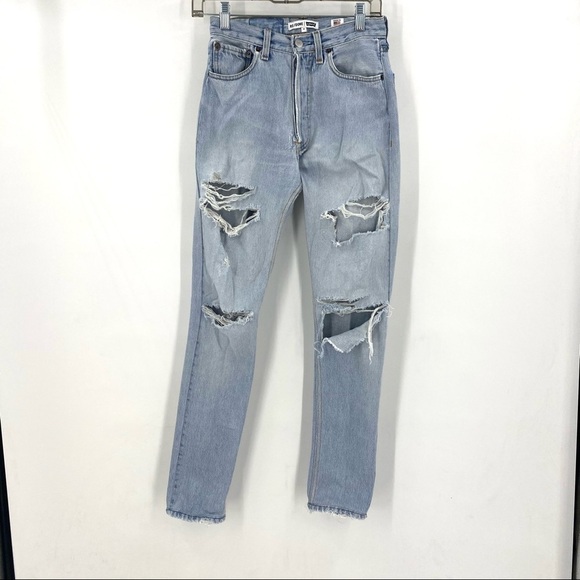 Re/Done Levi’s high waisted jeans Size 24 - Picture 1 of 17